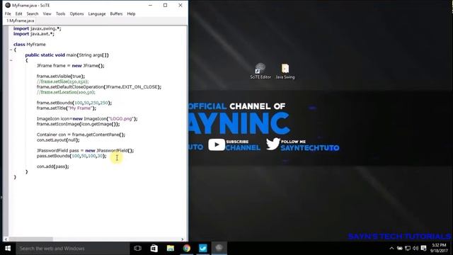 JPasswordField Bounds, Color | Java Swing Tutorial #008 смотреть онлайн
