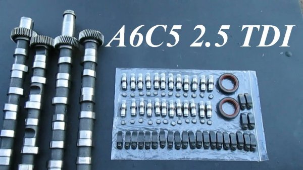 Замена ГРМ и распредвалов Audi A6C5 2.5 TDI.mp4