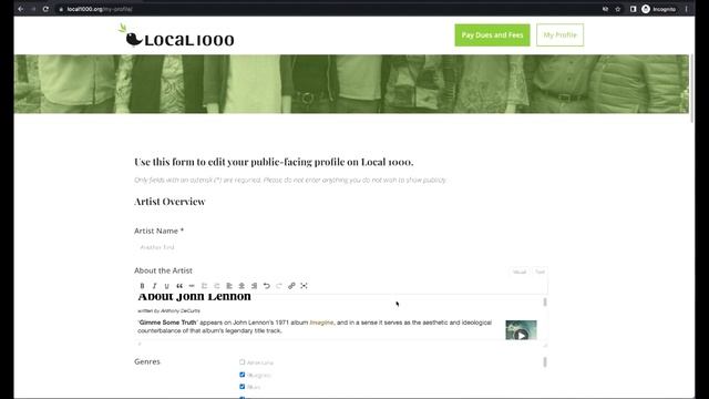 Local 1000 Directory Profile Tutorial смотреть онлайн