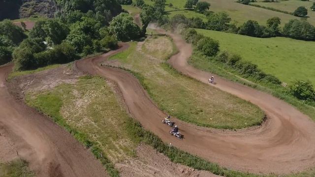 Motocross via drone at Butts Quarry MX Track смотреть онлайн