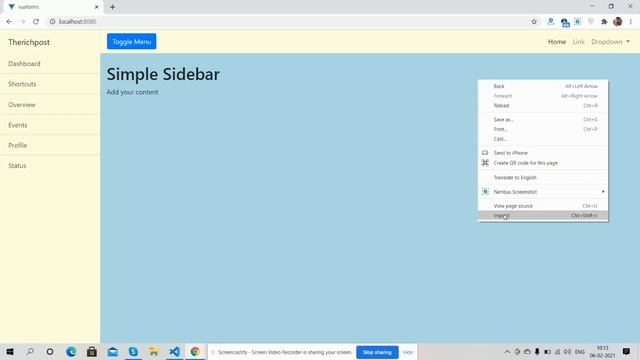 Vuejs 3 Responsive Sidebar Template Free смотреть онлайн