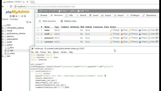 Python Tkinter GUI: 9 Writing Data from Tkinter to Database смотреть онлайн