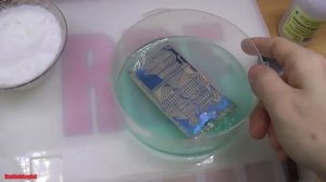 Травление печатной платы в перекиси водорода