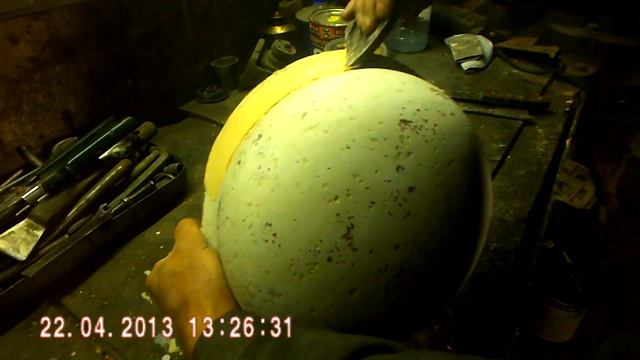 Как чистить немецкую каску. Часть 3. смотреть онлайн