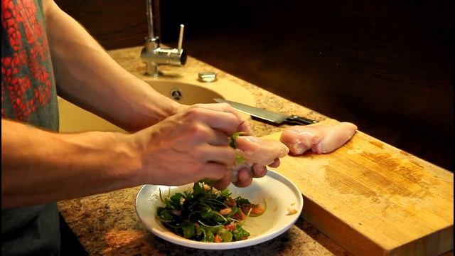 Сочная куриная грудка фаршированная креветками смотреть онлайн
