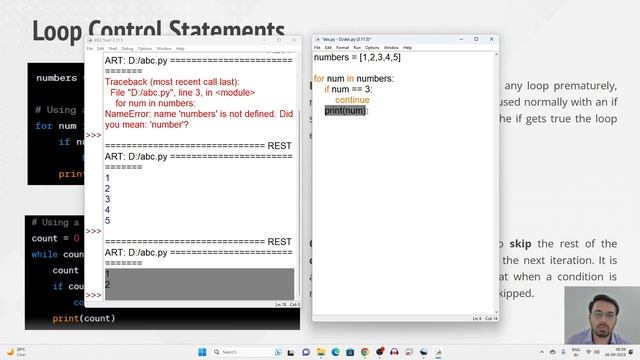 Python 035 : Continue Loop Control statement [Gujarati Language] #pythoningujarati #gtu #rajdeepsir смотреть онлайн