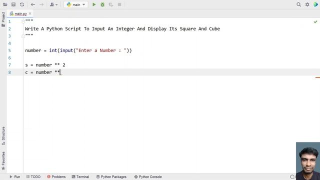 Write A Python Script To Input An Integer And Display Its Square And Cube смотреть онлайн