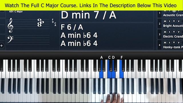 2-5-1 Piano Chord Progression In C Major- ( Instructor- Emmanuel) смотреть онлайн
