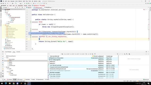 [Git v23] A napló újraírása (rebase) - I. rész смотреть онлайн