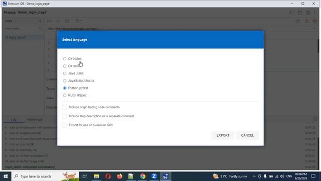 Part 3: First Script With Selenium IDE | Export Any programming language | Java Selenium | Telug смотреть онлайн