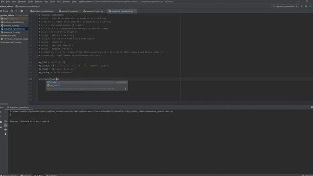 PYTHON TUTORIALS [7] SEQUENCE OPERATIONS (Like a Champ!) смотреть онлайн