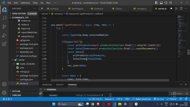 Displaying the items on home page | Build & Deploy a MERN Ecommerce Website | Part 5 смотреть онлайн