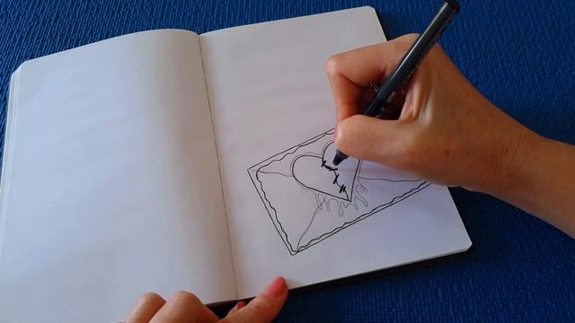 Ух ты Как интересно получились!! Простые рисунки. Как нарисовать разбитое сердце. Рисунки. смотреть онлайн