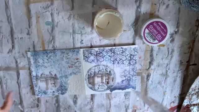 ?#Decoupage Winter Christmas Card?Mixed media?#Декупаж зимняя новогодняя открытка? смотреть онлайн