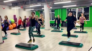 Степ аэробика с раскладкой