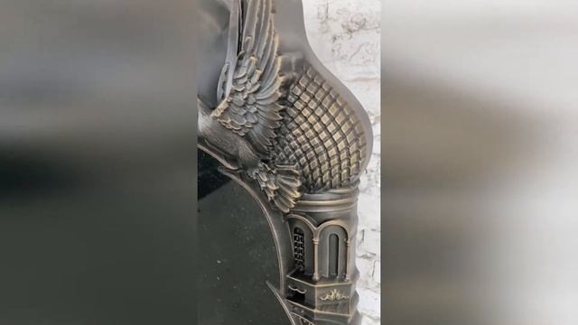 Памятник "Голуби с цервковью", Тонировка под старую бронзу смотреть онлайн