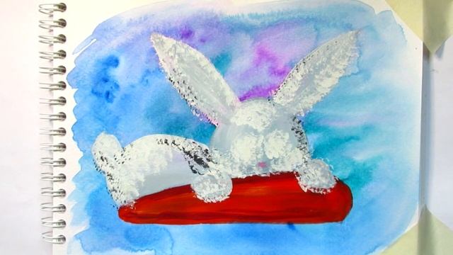 ЗАЯЦ НАРИСОВАТЬ. НАРИСОВАТЬ МИЛОГО ЗАЙЧИКА. НАРИСОВАТЬ КРОЛИКА. ЛЕГКИЙ РИСУНОК. КАРТИНА СРИСОВКА. смотреть онлайн