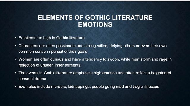 Elements of Gothic Literature with Mrs Martin смотреть онлайн