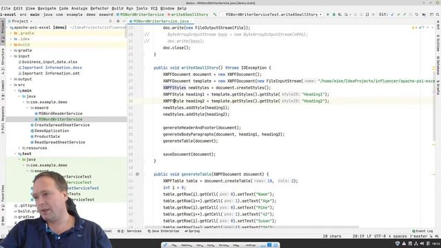 Apache POI Write a Microsoft Word Document смотреть онлайн