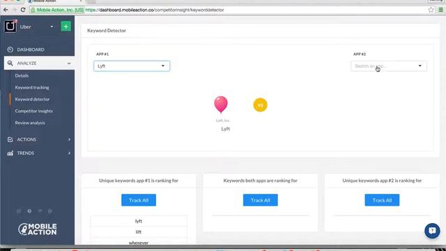 Mobile Action-App Store Optimization- App Store Intelligence Tool-Google Play Dashboard Overview