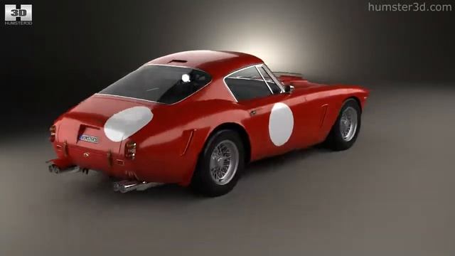 Ferrari 250 GT SWB Berlinetta Competizione 1960 by 3D model store Humster3D.com смотреть онлайн