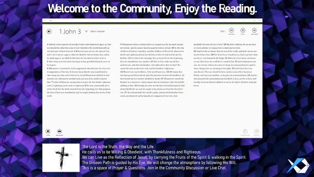 Book of 1 John - The Living Word Reading смотреть онлайн