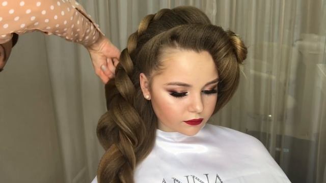 Французская коса. Как крепить фату? Wedding Hairstyle смотреть онлайн