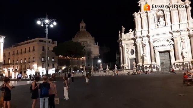 Катания - город-порт у подножия Этны в итальянском регионе Сицилия. Europe-House.mp4 смотреть онлайн