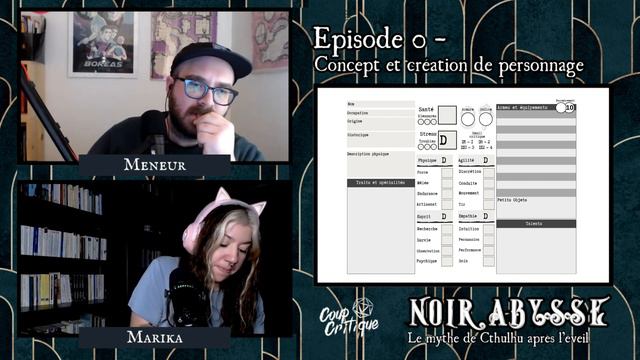 NOIR ABYSSE | Le mythe de Cthulhu après l'éveil - Épisode 0 : Concept et création de personnage смотреть онлайн