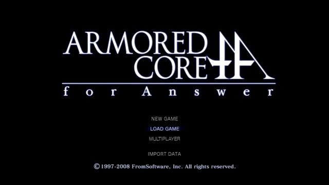 Menu Theme with White Glint (Armored Core: For Answer) смотреть онлайн