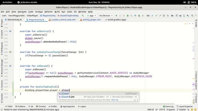 80.Improved Double Tap To Change Duration Feature in Android Studio | ExoPlayer смотреть онлайн