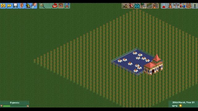 RCT2 - What is the most exciting gentle ride possible? смотреть онлайн