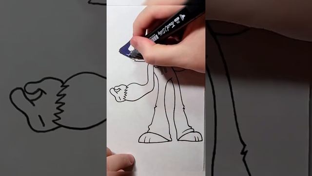 Draw Huggy Wuggy Friday Night Funkin смотреть онлайн