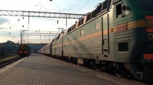 Отправление ЧС8-069 с поездом №18 Киев — Анапа