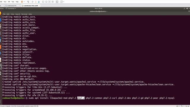 How to Install PHP Apache And MySQL in Linux Ubuntu смотреть онлайн