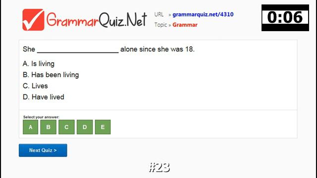 English Quiz #23: Present Continuous Tense - Adjective - Grammar смотреть онлайн