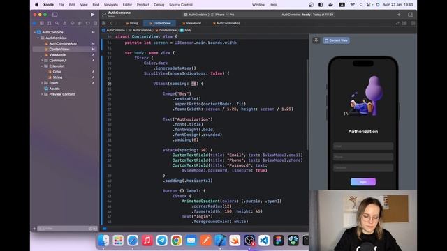 Combine: Урок 2 - Валидация TextField с помощью Combine Framework | iOS | Apple | Swift | Xcode смотреть онлайн