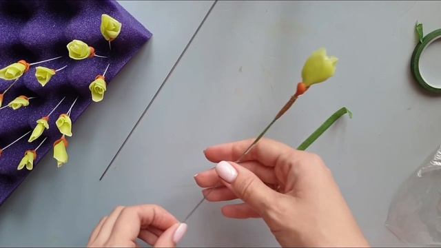 Весенняя веточка из холодного фарфора смотреть онлайн