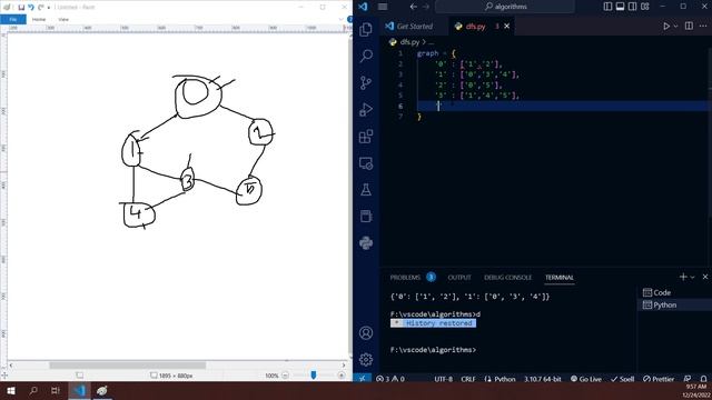 Depth First Search Algorithm in Python in Bangla !!!! python tutorial in বাংলা॥ DFS in bangla|| смотреть онлайн