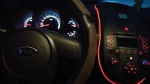 Работа модуля автозапуска At13 Kia SOUL + Starline A61