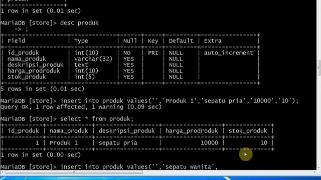 BUAT DATABASE MYSQL LEWAT CMD/TERMINAL смотреть онлайн