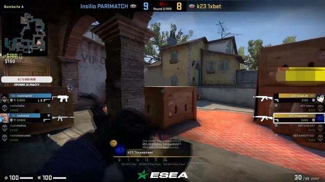 ИНСИЛИО В ШАГЕ ОТ СЕНСАЦИИ!! - Insilio vs K23 | ИНСИЛИО ИГРАЮТ ESEA Advanced (CS:GO) смотреть онлайн