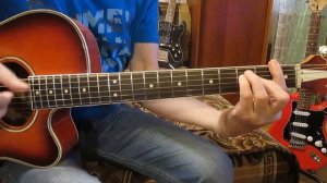 Снегири-Ю. Антонов Dm- (как играть на гитаре аккорды)