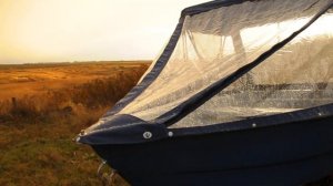 Обзор ходового тента на моторную лодку Нельма