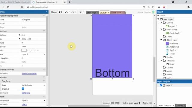 Construct 3 tutorial: Scroll page up and down смотреть онлайн