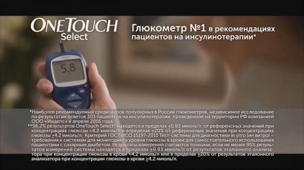 Глюкометр Ван Тач Селект   One Touch Select для измерения уровня сахара