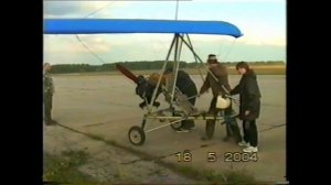 Дельталёт «Сова» с самодельным четырёхцилиндровым двигателем.