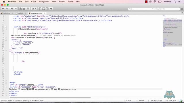 08. Mustache.js Kullanımı смотреть онлайн