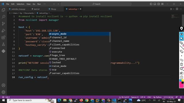Day19 NETCONF datastore running | Hindi |Python for Network Engineers |Getting Started with NETCONF смотреть онлайн
