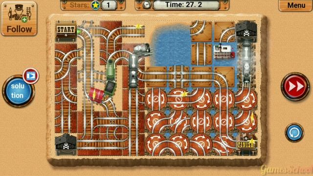 Rail Maze 2 Zigzag Track Gameplay - Train Puzzle Game - Android Gameplay #2209 смотреть онлайн